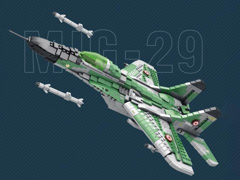 JOKOMISIADA Klocki techniczne Samolot myśliwski dalekiego zasięgu MIG-29 1290ele ZA5800