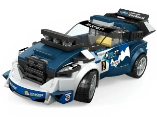 JOKOMISIADA Klocki techniczne Sportowe auto GRANATOWE 164-elementy + naklejki ZA5745