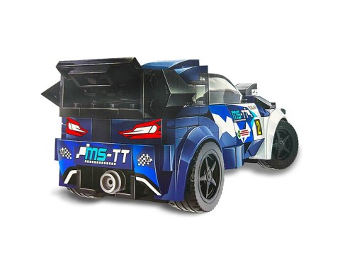 JOKOMISIADA Klocki techniczne Sportowe auto GRANATOWE 164-elementy + naklejki ZA5745