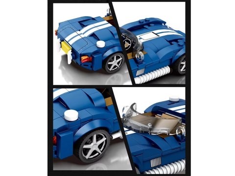 JOKOMISIADA Klocki techniczne Sportowe auto NIEBIESKI klasyczny roadster 312-ele ZA5792