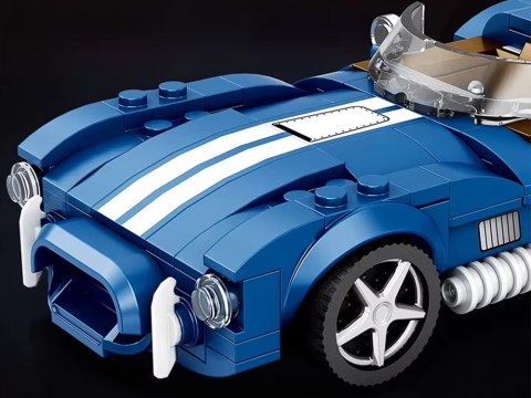 JOKOMISIADA Klocki techniczne Sportowe auto NIEBIESKI klasyczny roadster 312-ele ZA5792