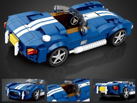 JOKOMISIADA Klocki techniczne Sportowe auto NIEBIESKI klasyczny roadster 312-ele ZA5792
