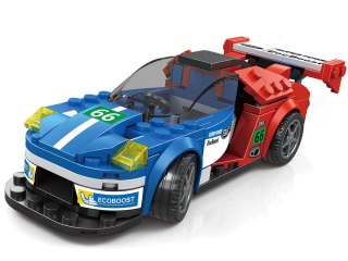 JOKOMISIADA Klocki techniczne Sportowe auto NIEBIESKO-CZERWONE 138-elementów ZA5744