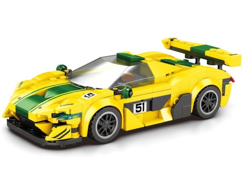 JOKOMISIADA Klocki techniczne Sportowe auto P1 GTR ŻÓŁTO-ZIELONE 368-ele ZA5781