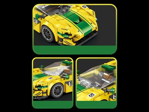 JOKOMISIADA Klocki techniczne Sportowe auto P1 GTR ŻÓŁTO-ZIELONE 368-ele ZA5781