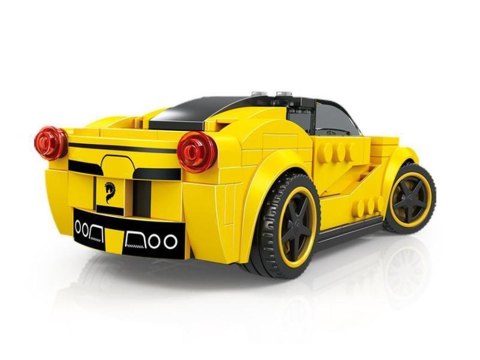 JOKOMISIADA Klocki techniczne Sportowe auto ŻÓŁTE 143-elementy + naklejki ZA5742