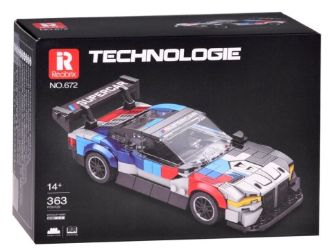 JOKOMISIADA Klocki techniczne Superauto WYŚCIGOWE malowanie, spojler 363-ele ZA5780