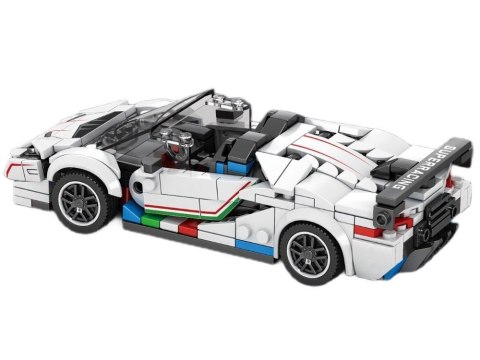 JOKOMISIADA Klocki techniczne Supersportowe auto BIAŁY KABRIOLET spojler 348-ele ZA5787