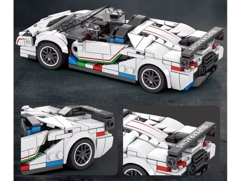 JOKOMISIADA Klocki techniczne Supersportowe auto BIAŁY KABRIOLET spojler 348-ele ZA5787