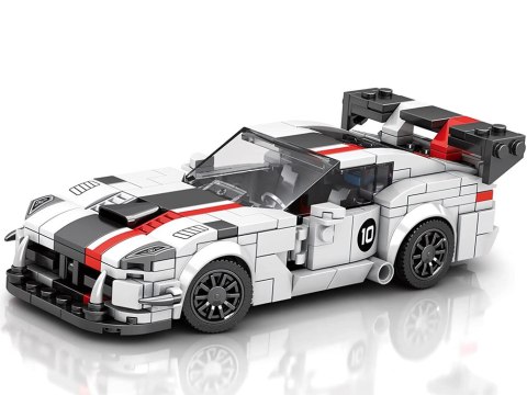 JOKOMISIADA Klocki techniczne Supersportowe auto BIAŁY VIPER spojler 419-ele ZA5784