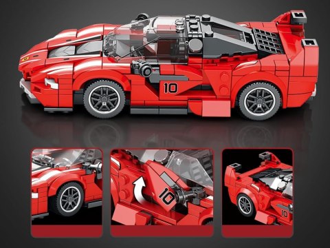 JOKOMISIADA Klocki techniczne Supersportowe auto CZERWONY KABRIOLET 360-ele ZA5786