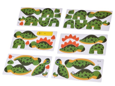 JOKOMISIADA Puzzle 3D Kartonowy Model - Dinozaur Stegosaurus DIY Zrób to sam ZA5810