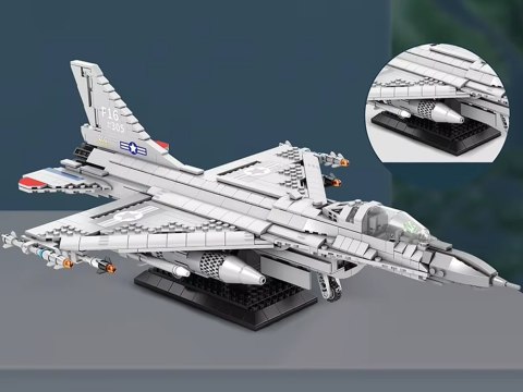 JOKOMISIADA Reobrix Klocki konstrukcyjne samolot myśliwiec F16 1337ele ZA5801