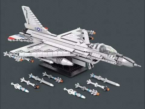 JOKOMISIADA Reobrix Klocki konstrukcyjne samolot myśliwiec F16 1337ele ZA5801