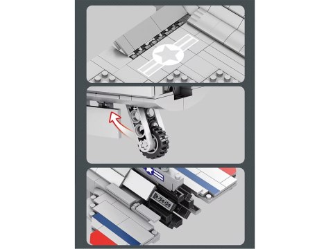 JOKOMISIADA Reobrix Klocki konstrukcyjne samolot myśliwiec F16 1337ele ZA5801