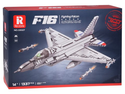 JOKOMISIADA Reobrix Klocki konstrukcyjne samolot myśliwiec F16 1337ele ZA5801