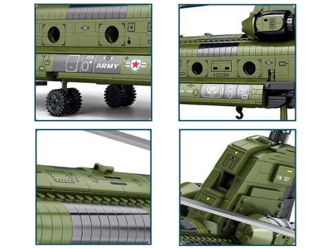 JOKOMISIADA Reobrix Licencjonowane Klocki Helikopter CH-47 Chinook 1458 ele ZA5802
