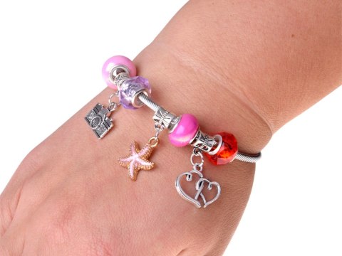 JOKOMISIADA Rozkładana szkatułka na biżuterię koraliki DIY ozdoby do włosów ZA5732