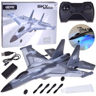 JOKOMISIADA Samolot Sky Show Lekki Składany Samolot z Pianki z LED Napędem USB RC0721