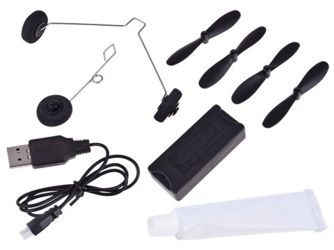 JOKOMISIADA Samolot Sky Show Lekki Składany Samolot z Pianki z LED i Napędem USB RC0721