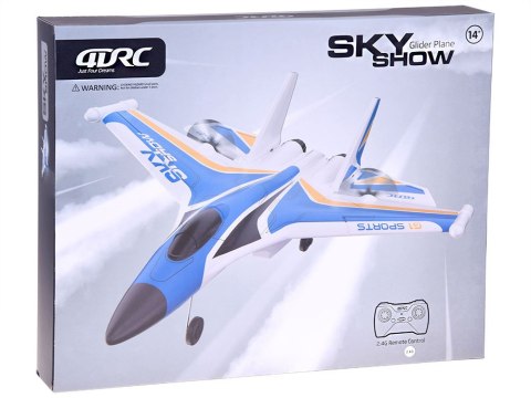 JOKOMISIADA Samolot Sky Show Lekki Składany Samolot z Pianki z LED i Napędem USB RC0721