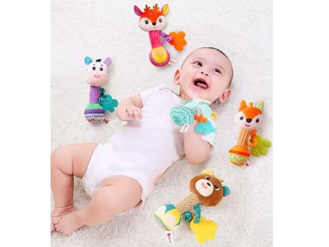 JOKOMISIADA Urocza Grzechotka Gryzak maskotka Zwierzątko dla dziecka ZA5771