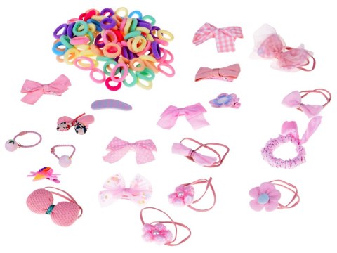 JOKOMISIADA Urocza szkatułka na biżuterię eko-skóra lusterko + ozdoby do włosów ZA5737