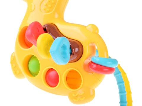 JOKOMISIADA Zabawka sensoryczna 3w1 ŻYRAFA - przesuwanie przeciąganie pop it ZA5762