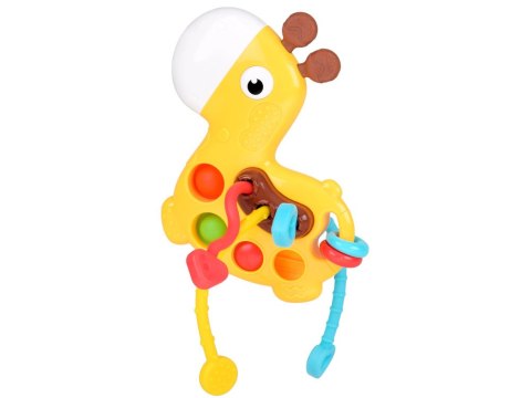 JOKOMISIADA Zabawka sensoryczna 3w1 ŻYRAFA - przesuwanie przeciąganie pop it ZA5762