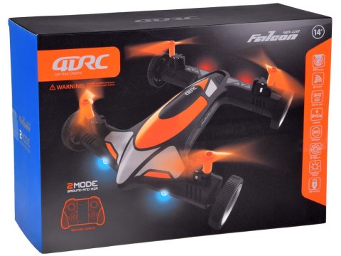 JOKOMISIADA Zdalnie sterowany DRON Quadkopter z kamerką 2w1 Lata + jeździ RC0725 PO