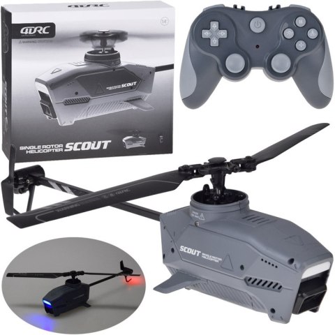 JOKOMISIADA Zdalnie sterowany Futurystyczny HELIKOPTER Scout - nowoczesny design RC0724