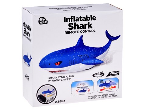 JOKOMISIADA Zdalnie sterowany duży Dmuchany Rekin - 360° zabawy bez ograniczeń RC0720
