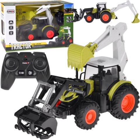 JOKOMISIADA Zdalnie sterowany traktor Koparko-ładowarka spychacz na pilota RC0718