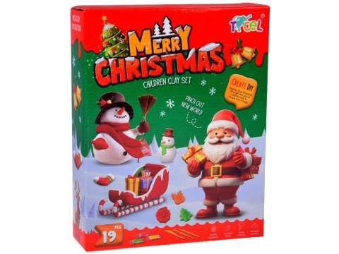 JOKOMISIADA Zestaw Masa plastyczna + foremki tematyczne Święta Bożego Narodzenia ZA5764