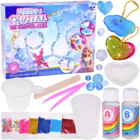 JOKOMISIADA Zestaw kreatywny DIY Ozdoby z kryształu - breloczki i wisiorki ZA5735