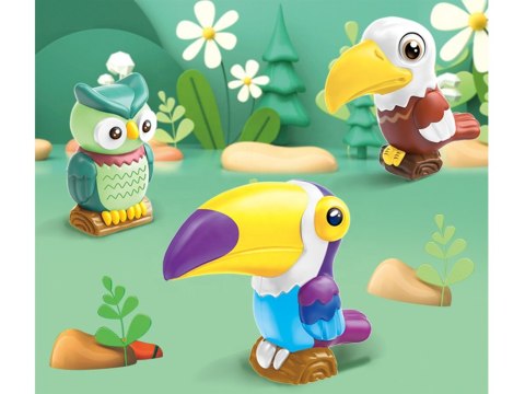 JOKOMISIADA Zestaw kreatywny DIY - uformuj i pomaluj kolorowe Ptaki Dżungli ZA5756