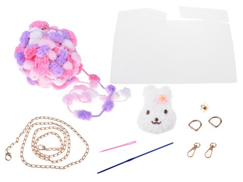 JOKOMISIADA Zestaw kreatywny Zrób to sam - Puszysta pomponiasta TOREBKA DIY ZA5814