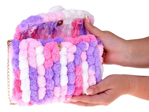 JOKOMISIADA Zestaw kreatywny Zrób to sam - Puszysta pomponiasta TOREBKA DIY ZA5814