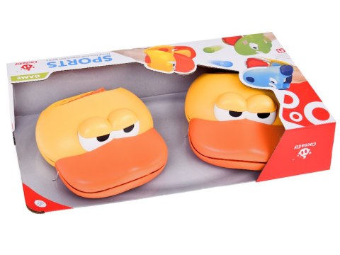 JOKOMISIADA Zestaw sportowy - gra zręcznościowa Wyrzutnia KACZKA + 4 piłki ZA5604