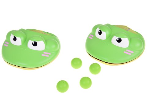 JOKOMISIADA Zestaw sportowy - gra zręcznościowa Wyrzutnia ŻABA + 4 piłki ZA5604