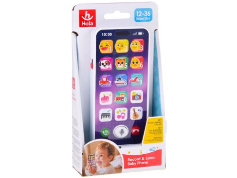 Hola Interaktywny telefon SMARTPHONE dla malucha z muzyką i dźwiękami ZA5872