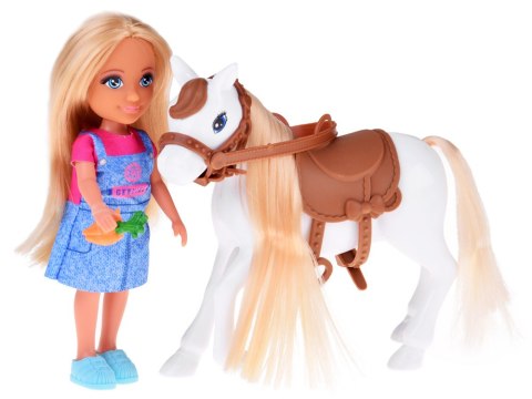 JOKOMISIADA Ankiki Zestaw Lalka Farmerka z Koniem, Autkiem i Przyczepą ZA5881