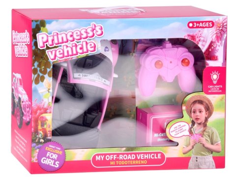 JOKOMISIADA Autko dla lalki Różowy Samochód Cabrio z pilotem dla dziewczynek ZA5908