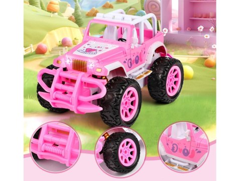 JOKOMISIADA Autko dla lalki Różowy Samochód Terenowy z pilotem dla dziewczynek ZA5909