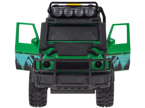JOKOMISIADA Auto terenowe z przyczepą typu laweta + MOTOR Światło i dźwięk ZA5913