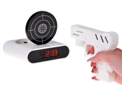 JOKOMISIADA Budzik z pistoletem zegar z tarczą gra ZA2486 BI