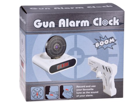 JOKOMISIADA Budzik z pistoletem zegar z tarczą gra ZA2486 BI