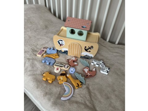 JOKOMISIADA Drewniana Arka Noego + figurki zwierząt Edukacyjna zabawka Sorter ZA5931