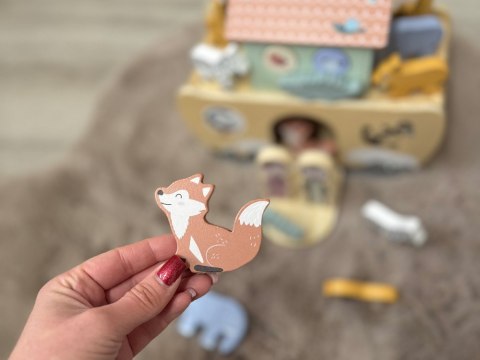 JOKOMISIADA Drewniana Arka Noego + figurki zwierząt Edukacyjna zabawka Sorter ZA5931