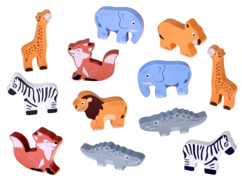 JOKOMISIADA Drewniana Arka Noego + figurki zwierząt Edukacyjna zabawka Sorter ZA5931